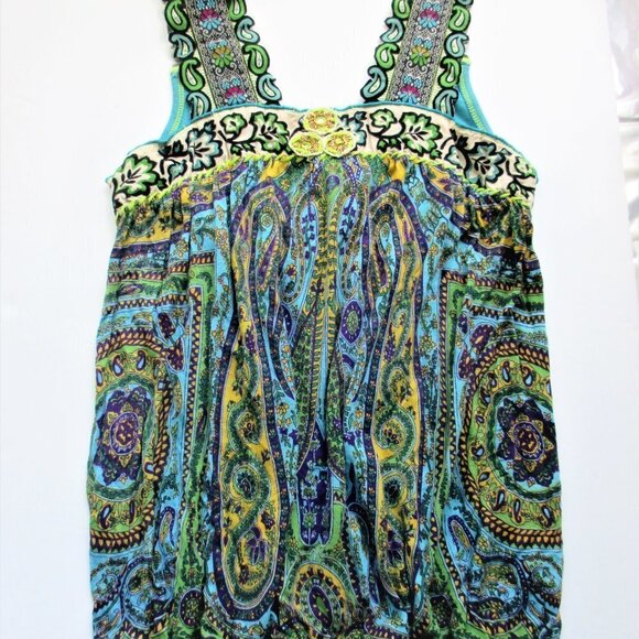 FREE PEOPLE PAISLEY TANK TOP SIZE XS - Picture 7 of 7